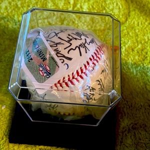 Twins baseball signed yr 2012 never been out of case